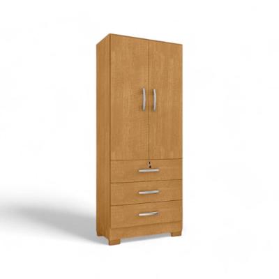 Guarda Roupa Solteiro Paris 2 Portas 2 Gavetas Naturalle MDF