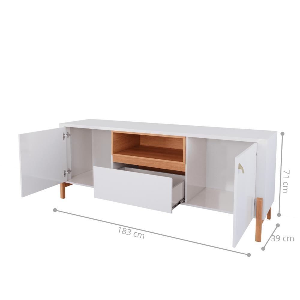 Rack Sala Londres Off White New-jequitiba - 2