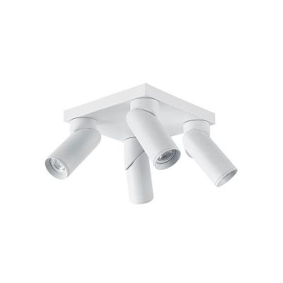Spot Direcionável De Sobrepor Nordecor Piere 4 Com Canopla Mr16 Gu10 Bivolt Branco