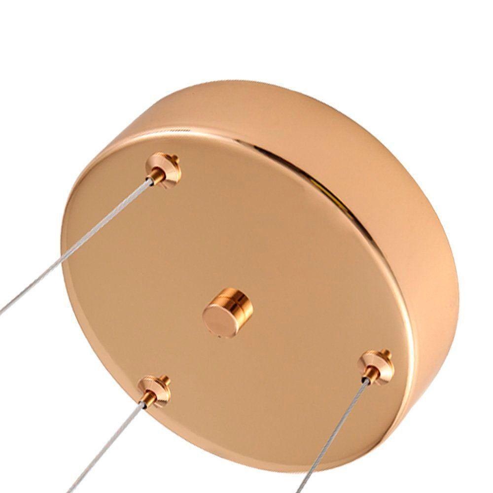 Lustre Pendente Nordecor Dalen 2959 60cm Ouro Brilho Bivolt Dourado - 7