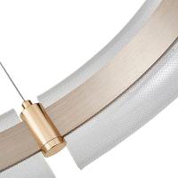 Lustre Pendente Nordecor Dalen 2959 60cm Ouro Brilho Bivolt Dourado