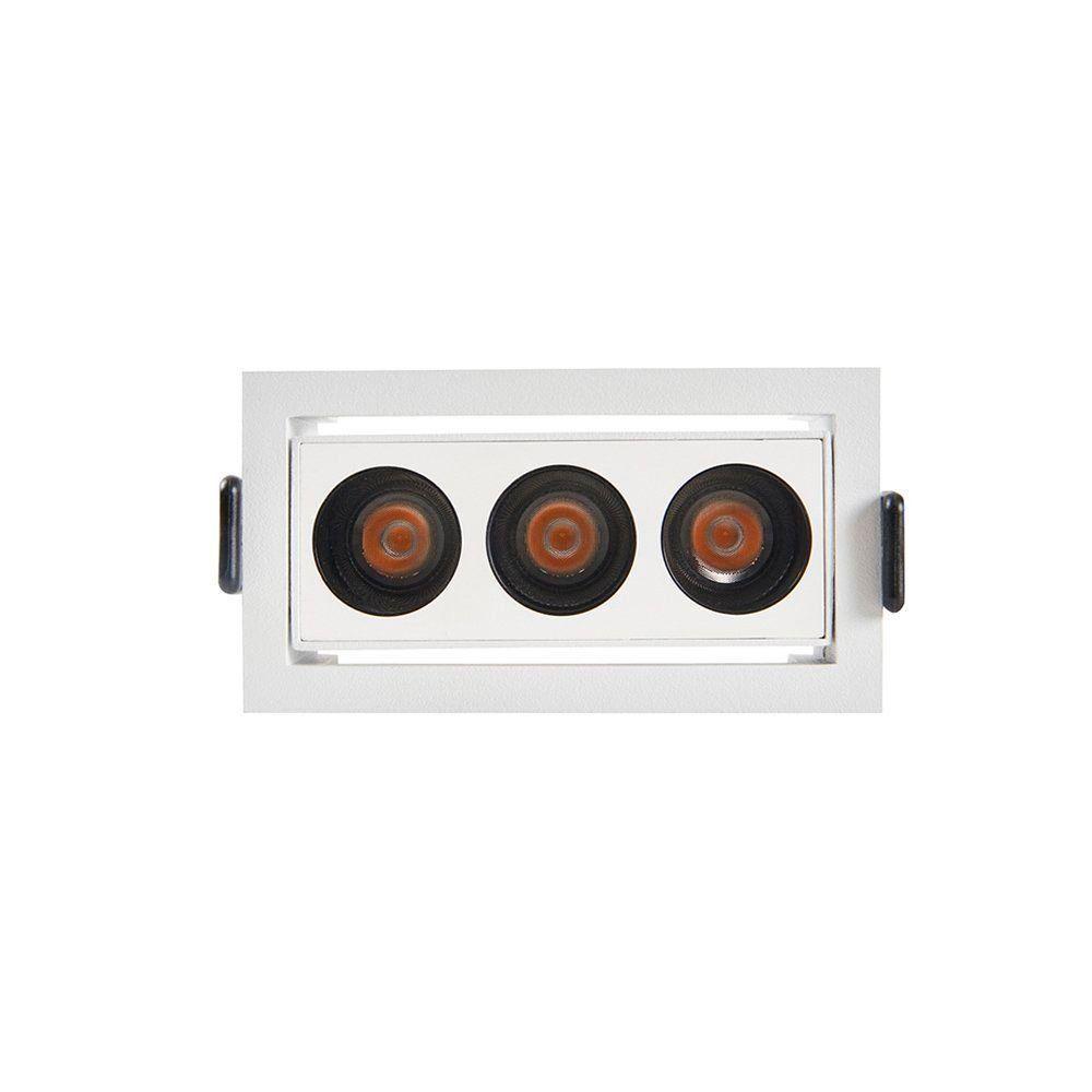 Spot De Embutir Nordecor Downlight Powerus Led Direcionável Alto Irc 90 6w Bivolt Branco 3000k - 2