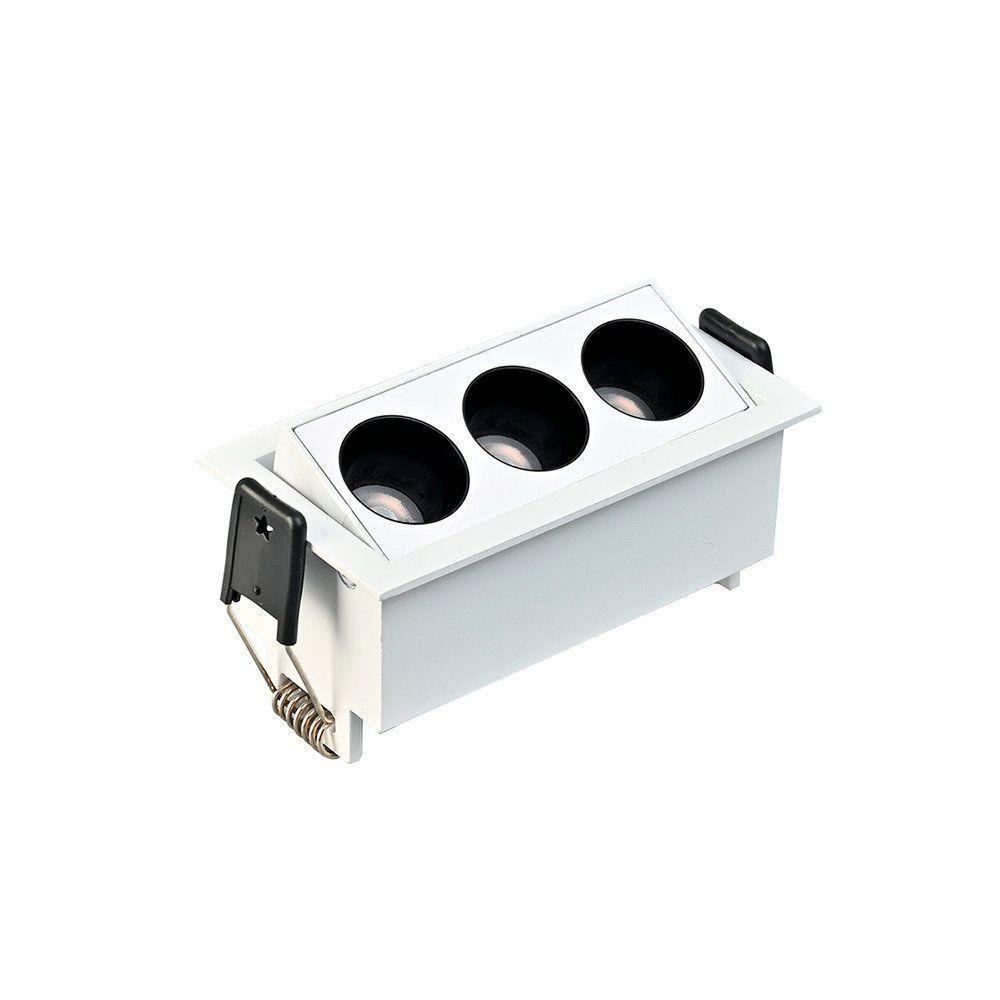 Spot De Embutir Nordecor Downlight Powerus Led Direcionável Alto Irc 90 6w Bivolt Branco 3000k - 6