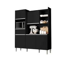 Armario De Cozinha Completo Saturno Preto Fosco - 3