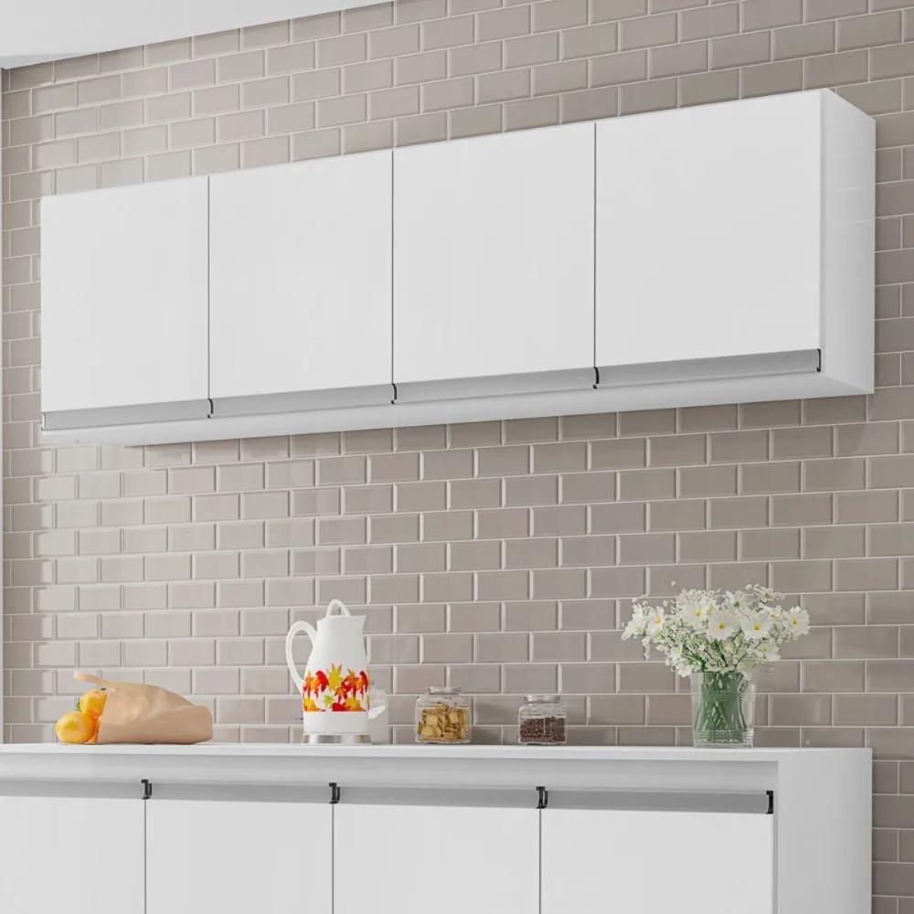 Armario Aereo Texas 4pts 1,60m Branco - 1