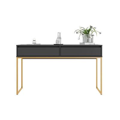 Aparador Buffet Iron Industrial Corredor Preto Dourado