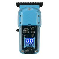 Maquina De Cortar Cabelo Transparente Visor Digital Azul - 1