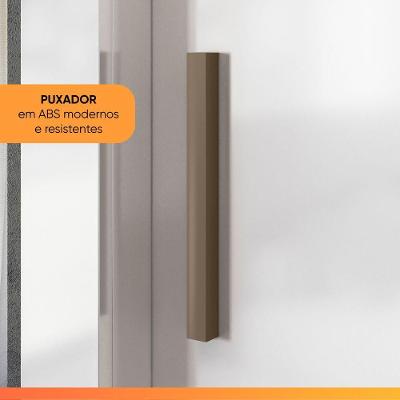 Guarda Roupa Casal França 3 Portas de Correr 2 Gavetas Branco Santos Andirá