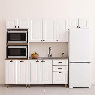 Cozinha Americana 4 Peças Branco Amoudi Móveis Branco