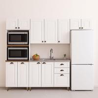 Cozinha Americana 4 Peças Branco Amoudi Móveis Branco - 1