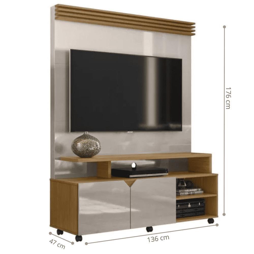 Painel Suporte Timbu Off White Perolizado-tauari - 2