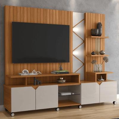 Painel Prateleira Havana Jequitiba-off White Perolizado