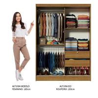 Guarda-roupa Infantil Madesa Luke 2 Portas de Correr Rustic - 7