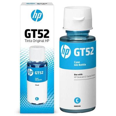 Tinta Impressora Refil Original Hp Gt52 Azul Ciano 70ml