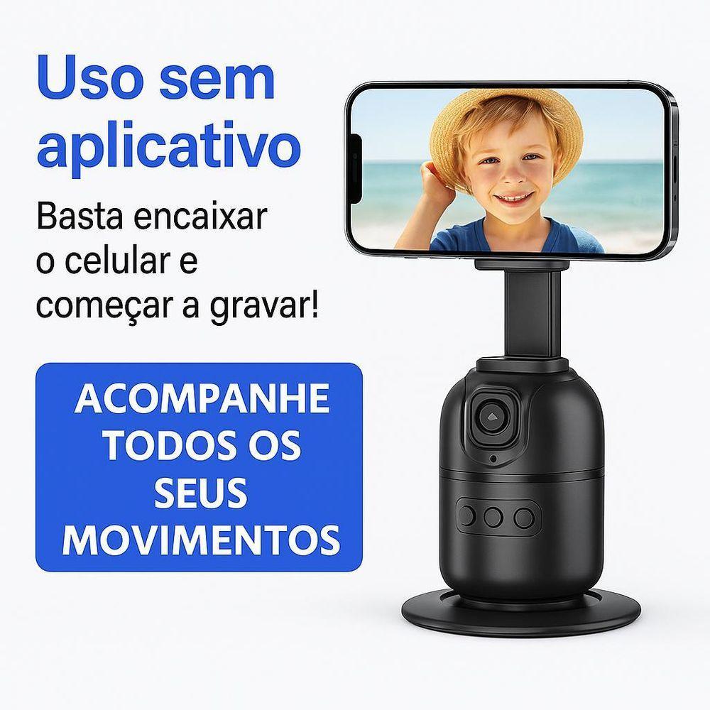 Gimbal Suporte Celular Rastreador Estabilizador Facial 360 - 2