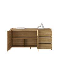 Conjunto Aparador Buffet Para Sala 3 Gavetas Lens Cadiz Hannover + Aparador Para Sala 2 Gavetas Cadiz Hannover Fendi - 6