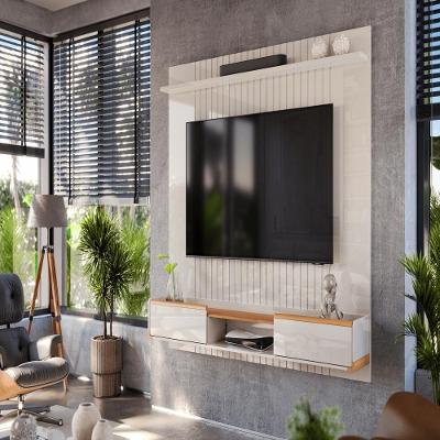 Painel Bancada Riade Off White Perolizado-jequitiba