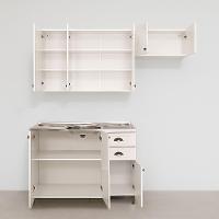 Cozinha Americana 3 Peças Branco Amoudi Móveis Branco - 3