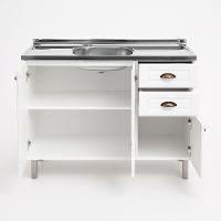 Cozinha Americana 3 Peças Branco Amoudi Móveis Branco - 7