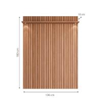 Painel Tv Berlim Jequitiba Ripado 3d - 2