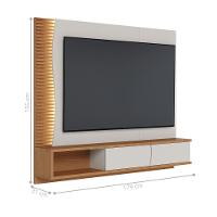 Painel Para Tv Persia Off White Matte Freijo - 2