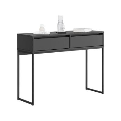Buffet Luce Retro Madeira 2 Gavetas Estilo Industrial Preto