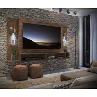 Painel Tv 60" Com 2 Leds Vegas Multimóveis V3394 Madeirado Madeirado