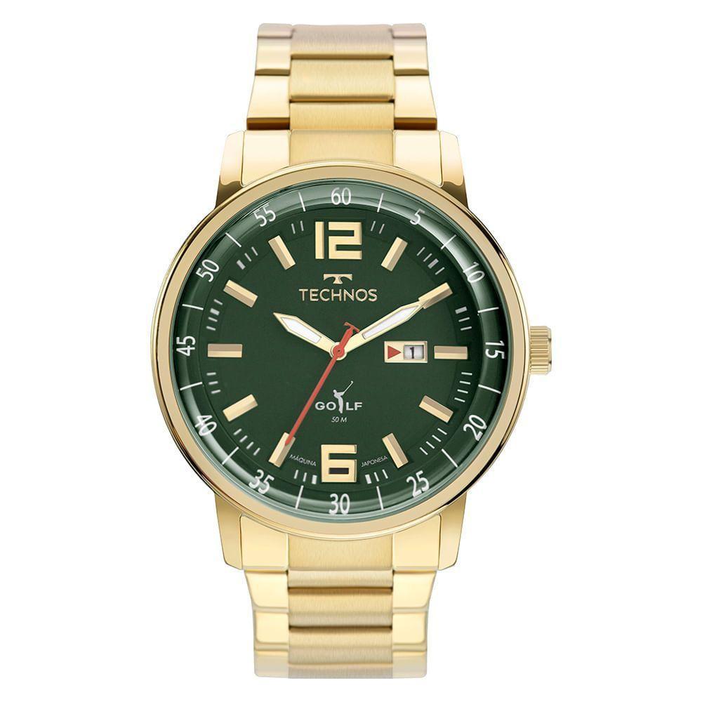 Relógio Technos Masculino Golf Dourado - 2115mwd-1v 2115mwd-1v - 1