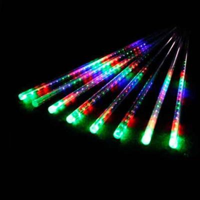 8 Tubos De Luz Led De 50cm Em Cascata De Iluminação Efeito Gelo Chuva Natal Colorido