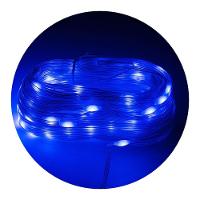 Led Pisca Linha Com 20 Metros Lâmpadas Tomada 8 Modos Natal Ano Novo Azul - 1