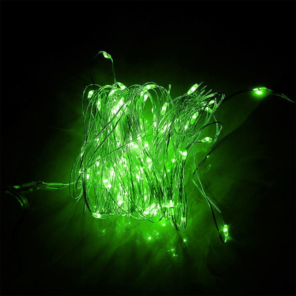 Pisca De Led Fio De Fada 20l 2 Metros A Bateria Natal Ano Novo Cores Verde - 3