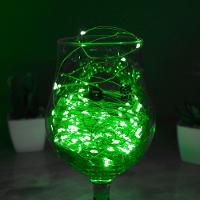 Pisca De Led Fio De Fada 20l 2 Metros A Bateria Natal Ano Novo Cores Verde - 5