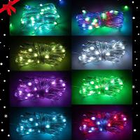 Led Pisca Linha Com 10 Metros 100 Lampadas 9 Modos Rgb Usb Controla Por App Natal Ano Novo - 2