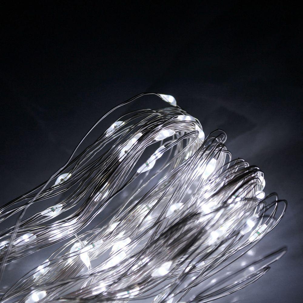 Pisca De Led Fio De Fada 20l 2 Metros A Bateria Natal Ano Novo Cores Branco - 1