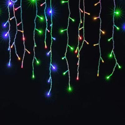 7 Metros Cascata Com 300 Lampadas Led Pisca Natal De Tomada Colorido