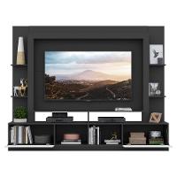 Rack com Painel Suporte Tv 65´´ com Espelho Preto/Branco - 1