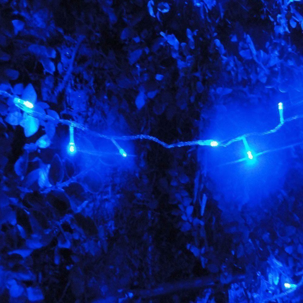 Cortina 6m De Luz De Led Com 320 Lampadas Pisca De Natal Led Azul - 4