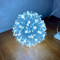Globo Lampadas Luzes De Led Flor Bola Natal Decoração Tomada Branco - 1