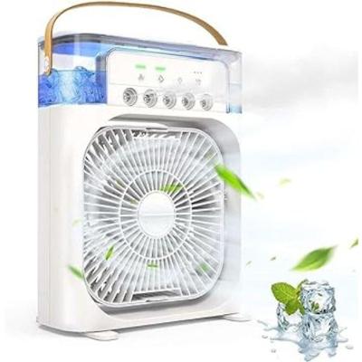 Ventilador Portátil De Mesa Mini Umidificador Branco