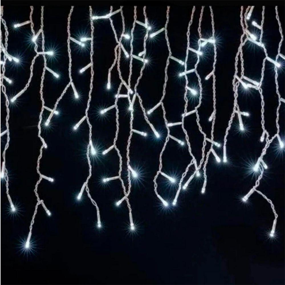 10 Metros Cascata Com 400 Lampadas Led Pisca Natal Led Branco Frio - 1