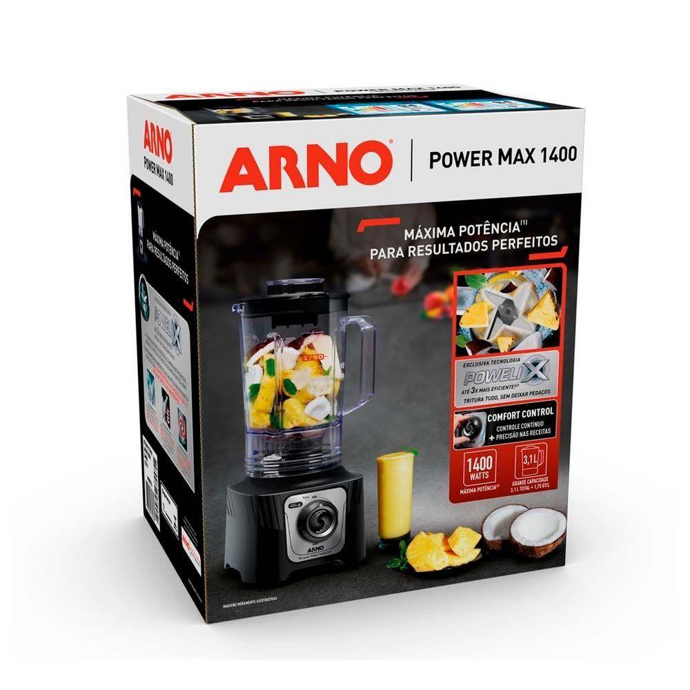Liquidificador Arno Power Max 1400W Preto LN65 220V - 8