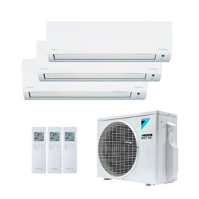 Ar Condicionado Tri Split Inverter Daikin 18.000 BTUs (3x Evap 9.000) Quente e Frio 220V
