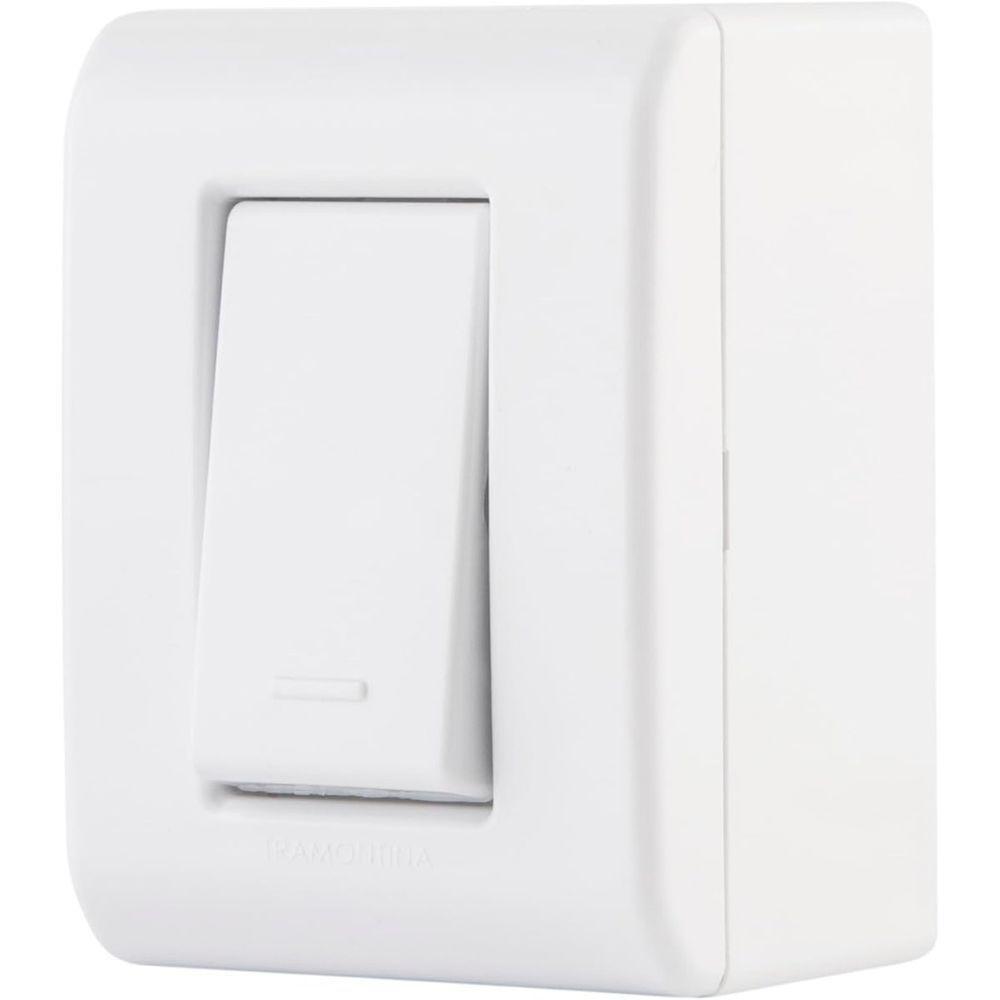 Tramontina Caixa De Sobrepor Com 1 Interruptor Simples 10 A 250 V Lizflex Branca - 1