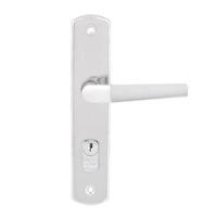 Fechadura Para Porta De Entrada Cromado 40mm Comum Com Espelho Popline - Soprano - 1