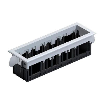 Moldura De Embutir Nordecor 6678 Para 4 Módulos Tap Branco