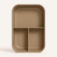 Kit Marmita Com Divisórias E Talheres Cinza - 5