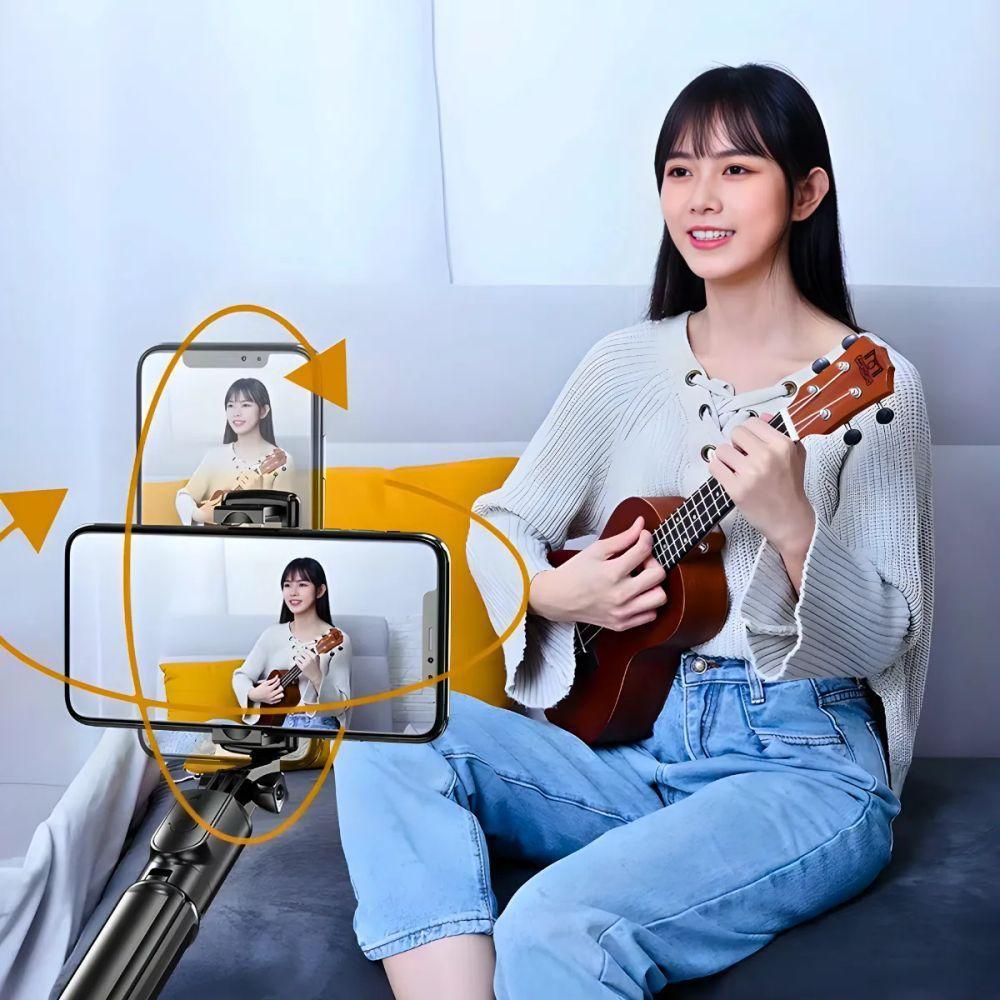 Bastão De Selfie Com Tripé Para Celular Com Controle Dispara - 6