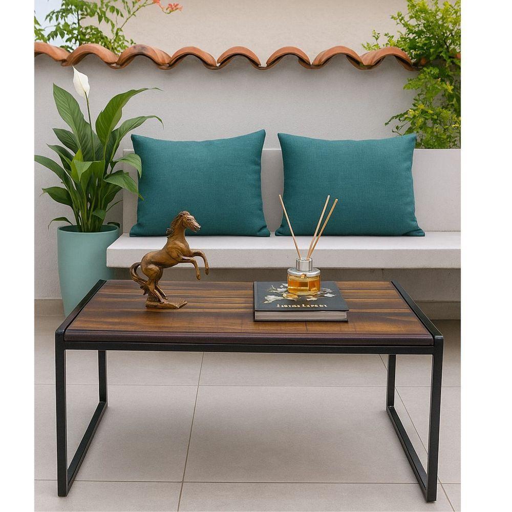 Mesinha De Centro Lateral Com Pés Ferro Estrutura Reforçada - 2