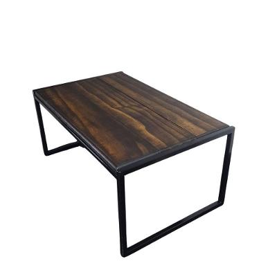 Mesa Ferro Madeira Design Clássico Sala Escritório Varanda