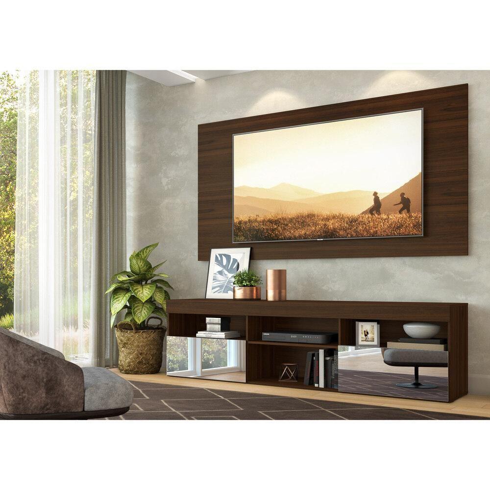 Rack Com Painel E Suporte Tv 65" Com Espelho Flórida Multimóveis V3139 Duna Duna - 2